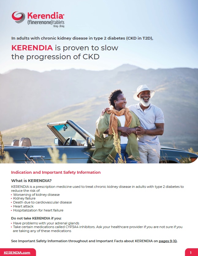 Kerendia new patient brochure Downloadable Kerendia New Patient brochure