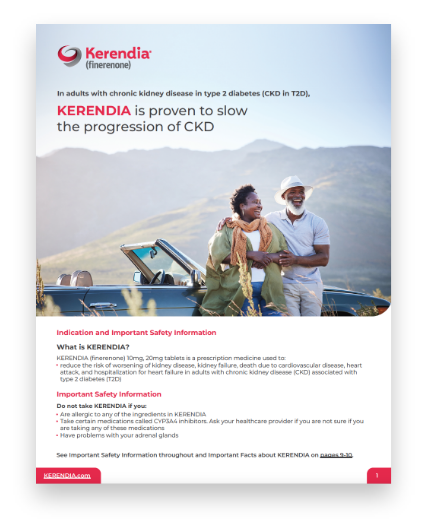 Kerendia new patient brochure Downloadable Kerendia New Patient brochure
