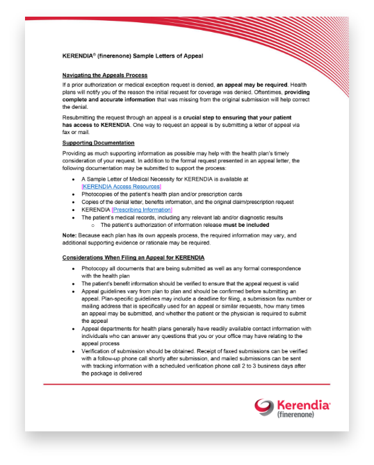 Sample letter of appeal in PDF format