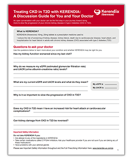 KERENDIA (finerenone) doctor discussion guide